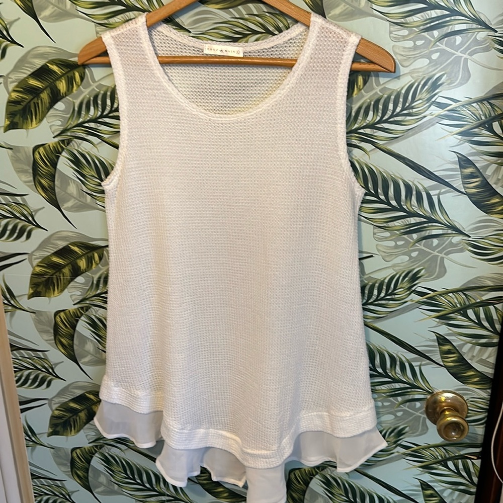 KK34 white see through tank coco & main Large L